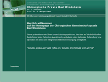 Tablet Screenshot of chirurgie-bad-windsheim.com